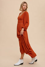 Load image into Gallery viewer, 3813-LACE INSET MAXI DRESS-CAMEL
