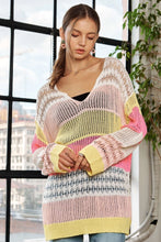 Load image into Gallery viewer, 4327-COLORBLOCK CROCHET TOP
