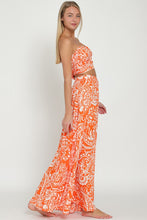 Load image into Gallery viewer, 3992-TUBE SMOCKED TOP &amp; HIGH WAISTED MAXI SKIRT SET
