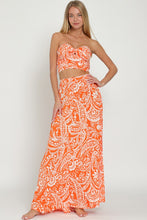 Load image into Gallery viewer, 3992-TUBE SMOCKED TOP &amp; HIGH WAISTED MAXI SKIRT SET
