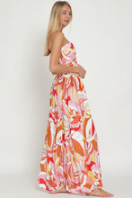 Load image into Gallery viewer, 3991-TUBE SMOCKED MAXI DRESS-PNK/TANGERINE
