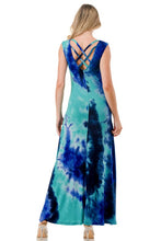 Load image into Gallery viewer, 4291-CRISS-CROSS BACK TIE DYE DRESS
