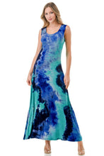 Load image into Gallery viewer, 4291-CRISS-CROSS BACK TIE DYE DRESS
