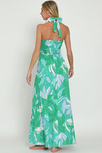 Load image into Gallery viewer, 3995-HALTER TIE BACK NECK SMOCKED MAXI DRESS
