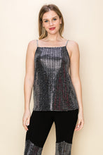 Load image into Gallery viewer, 5693-SEQUIN CAMI TOP WITH THIN STRAPS
