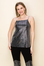 Load image into Gallery viewer, 5693-SEQUIN CAMI TOP WITH THIN STRAPS
