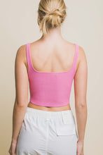 Load image into Gallery viewer, 5156-Knit Crop Sweater Top-PINK
