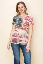 Load image into Gallery viewer, 5206-AMERICAN FLAG GRAPHIC SHORT SLEEVE
