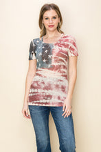 Load image into Gallery viewer, 5206-AMERICAN FLAG GRAPHIC SHORT SLEEVE
