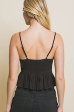 Load image into Gallery viewer, 4402-Lace Knit Top-BLACK
