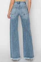 Load image into Gallery viewer, 4572-RISEN - MID RISE BUTTON DOWN WIDE LEG JEANS
