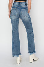Load image into Gallery viewer, 4856- RISEN- HIGH RISE STEP HEM DETAIL ANKLE FLARE JEANS
