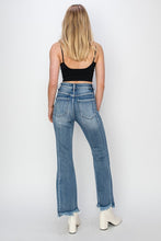 Load image into Gallery viewer, 4856- RISEN- HIGH RISE STEP HEM DETAIL ANKLE FLARE JEANS

