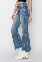 Load image into Gallery viewer, 4856- RISEN- HIGH RISE STEP HEM DETAIL ANKLE FLARE JEANS
