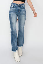Load image into Gallery viewer, 4856- RISEN- HIGH RISE STEP HEM DETAIL ANKLE FLARE JEANS
