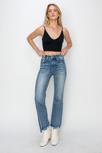Load image into Gallery viewer, 4856- RISEN- HIGH RISE STEP HEM DETAIL ANKLE FLARE JEANS
