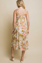 Load image into Gallery viewer, 4421-Tropical Maxi Sundress with Side Slit Detail
