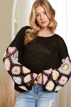 Load image into Gallery viewer, 5410-Multi Color Lightweight Loose Top-BLACK
