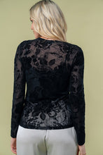 Load image into Gallery viewer, 4743-Long Sleeve Floral Print Knit Top
