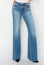 Load image into Gallery viewer, 4854- RISEN TUMMY CONTROL MID RISE WIDE JEANS
