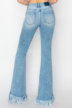 Load image into Gallery viewer, 4573- RISEN -MID RISE-FLARE-LONG FRAY JEANS
