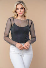 Load image into Gallery viewer, 4547-Long Sleeve Solid Knit Top with crystals
