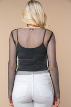 Load image into Gallery viewer, 4547-Long Sleeve Solid Knit Top with crystals
