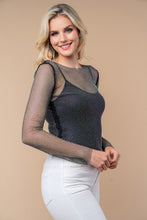 Load image into Gallery viewer, 4547-Long Sleeve Solid Knit Top with crystals
