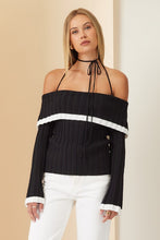 Load image into Gallery viewer, 4738-Ribbed Knit Off Shoulder Top
