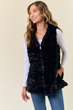 Load image into Gallery viewer, 4687-Hooded Slvless Faux Fur Vest
