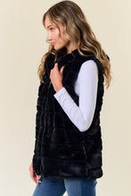 Load image into Gallery viewer, 4687-Hooded Slvless Faux Fur Vest
