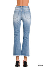 Load image into Gallery viewer, 4915-HIGH RISE STRAIGHT RAW HEM CROPPED DENIM PANTS
