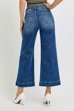 Load image into Gallery viewer, 4852-HIGH RISE ANKLE WIDE LEG PATCH FRONT POCKET JEANS
