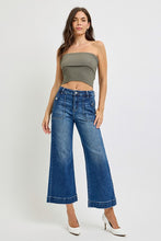 Load image into Gallery viewer, 4852-HIGH RISE ANKLE WIDE LEG PATCH FRONT POCKET JEANS
