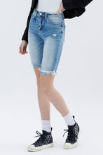 Load image into Gallery viewer, 5077-VERVET High Rise Cuffed Raw Hem Bermuda Shorts
