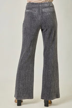 Load image into Gallery viewer, 6729- Velvet Corduroy Bootcut Trousers-CHARCOAL
