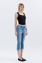 Load image into Gallery viewer, 5078-VERVET High Rise Cuffed Capri Jeans

