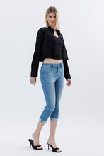 Load image into Gallery viewer, 5078-VERVET High Rise Cuffed Capri Jeans
