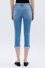 Load image into Gallery viewer, 5078-VERVET High Rise Cuffed Capri Jeans

