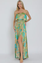 Load image into Gallery viewer, 4985-TUBE ELASTIC WAISTED BELTED MAXI DRESS-GREEN

