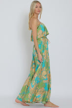 Load image into Gallery viewer, 4985-TUBE ELASTIC WAISTED BELTED MAXI DRESS-GREEN
