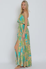 Load image into Gallery viewer, 4985-TUBE ELASTIC WAISTED BELTED MAXI DRESS-GREEN
