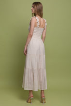 Load image into Gallery viewer, 5161-Smocked Bodice Maxi Dress-NATURAL
