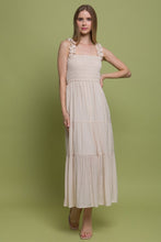 Load image into Gallery viewer, 5161-Smocked Bodice Maxi Dress-NATURAL

