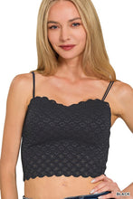 Load image into Gallery viewer, 5367-Seamless Lace Bralette With Bra Pads

