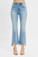 Load image into Gallery viewer, 6093-RISEN- High Rise Crop Bootcut Fray Hem Jeans
