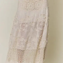 Load image into Gallery viewer, 6267- Boho Crochet &amp; 3D Applique Maxi Skirt
