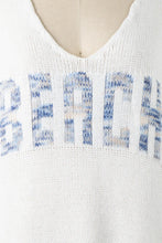 Load image into Gallery viewer, 5266-MULTICOLOR LETTER BEACH SAYING SWEATER-WHITE
