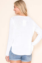 Load image into Gallery viewer, 5266-MULTICOLOR LETTER BEACH SAYING SWEATER-WHITE

