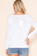 Load image into Gallery viewer, 5268-MULTICOLOR LETTER BEACH SAYING SWEATER-WHITE
